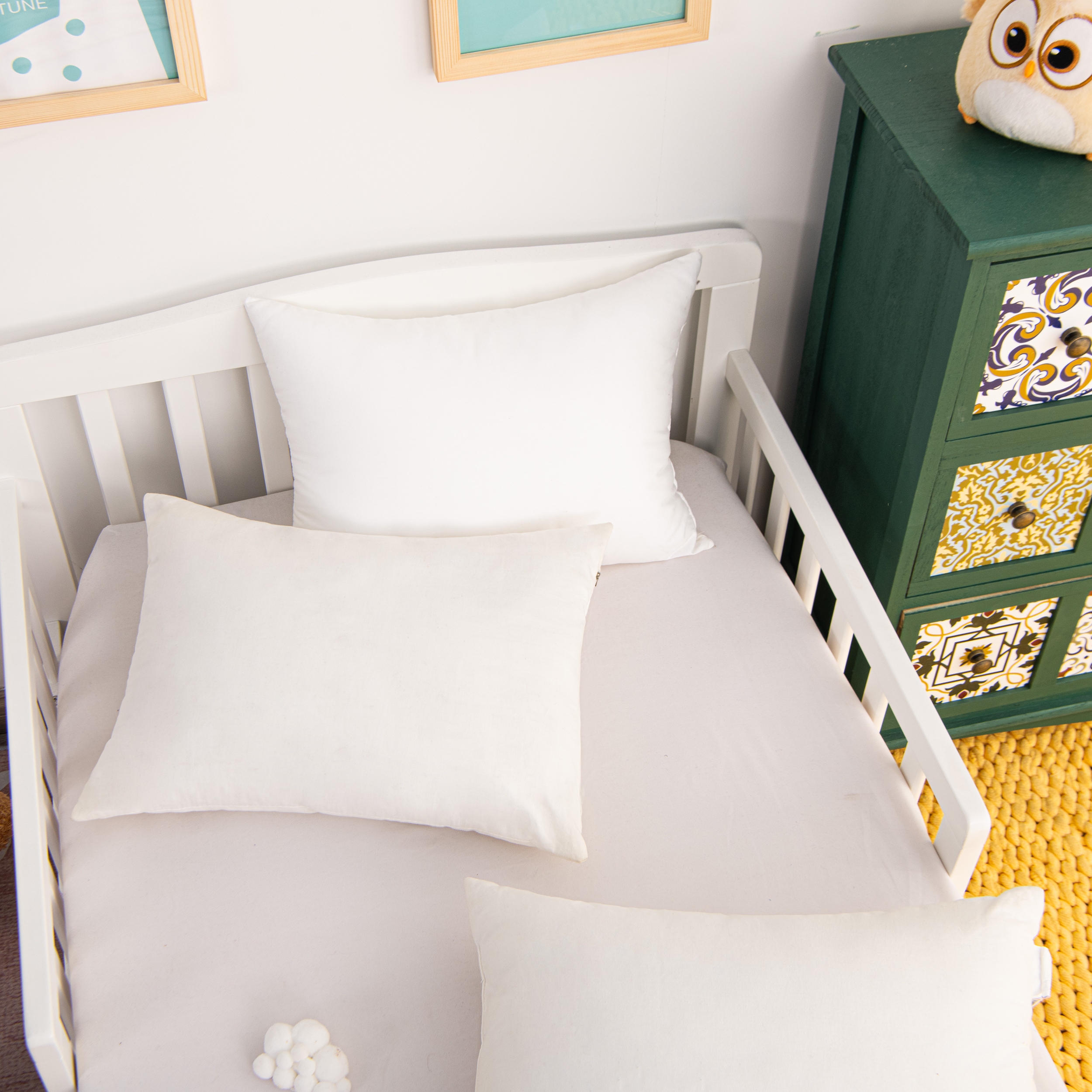 Aerisaura 2 Pack Cotton Down Alternative Soft Toddler Pillows